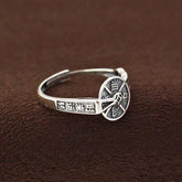 Rotating Coin Ring - For Good Fortune and Wealth Attraction